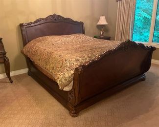 . . . great sleigh bed