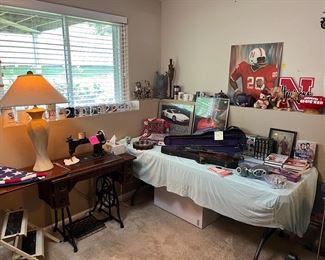 Flag, step stool, lamps (3), Ferrari framed art, Lamborghini framed art, much, much more.