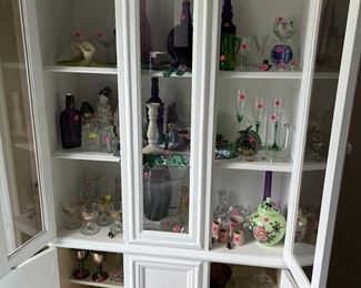 Cabinet and all contents are for sale.