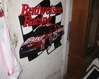 Bud metal sign