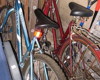 Raleigh English Racer bike, Huffy bike