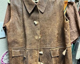 Double D Ranch leather vest