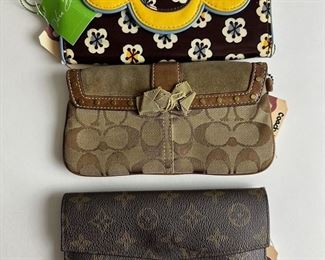 Vera Bradley, Coach, Replica Louis Vuitton wallets