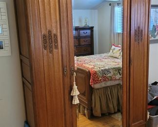 Large carved French Armoire