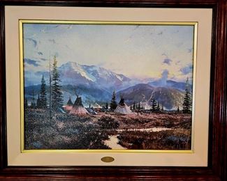 Large signed and numbered Thomas Kinkade