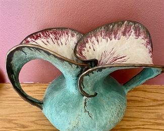 Custom ceramic piece by Susan Anderson signed