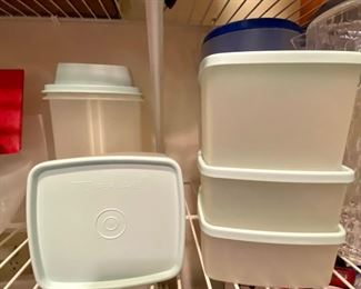 Mint green tupperware