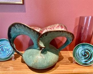 One of a kind Susan Anderson ceramics Wisconsin artist signed