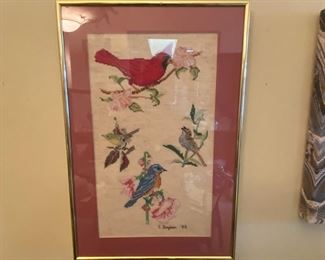 Wall decor stitchery 