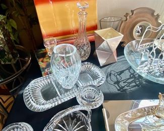 Glass serving pieces