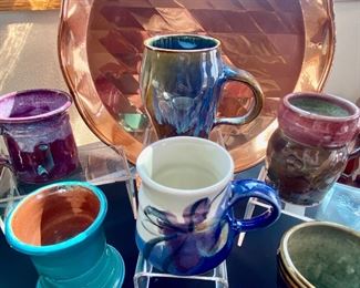Pottery mugs