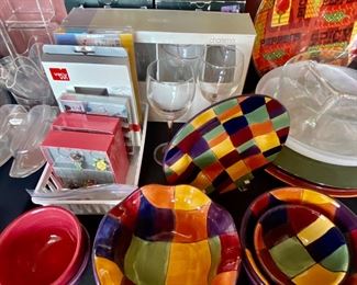 Glassware, drink markers, serveware