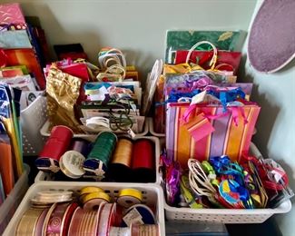 Ribbons, gift bags