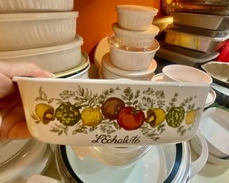 Vegetable pattern corningware