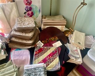 Placemats, hotpads, towels