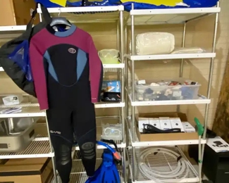 Scuba gear and our famous dollar bin