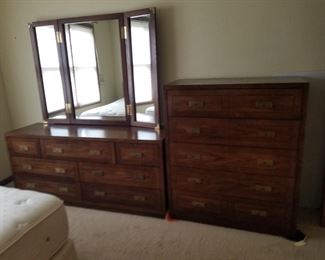 Dresser and chest of drawers