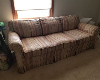 Striped sofa