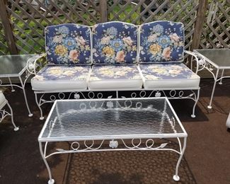 Fabulous patio furniture, never used outside, looks brand new!