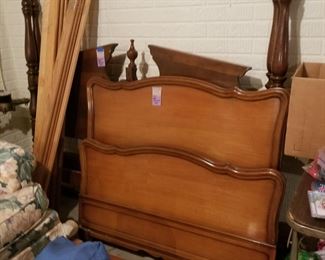 Queen bed frame (matches chest, dresser, & night stand), twin bed frame