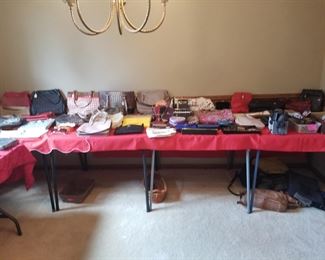 Designer purses, handbags, wallets, and sunglasses