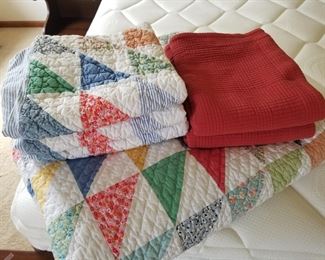 King Size LL Bean quilt and shams