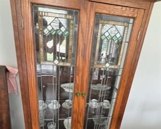 STAINED GLASS DISPLAY CABINET