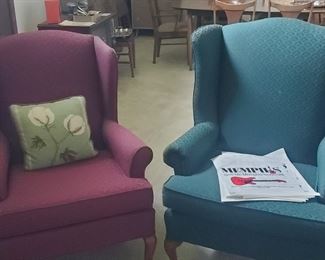 Wing back chairs 