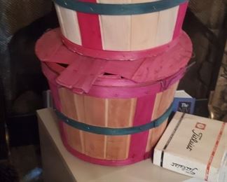 Ols vintage vegetable and fruit baskets 