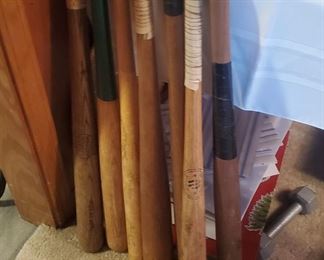 Vintage bats one is Ole miss 