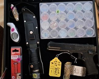 Gun is a BB gun..not real