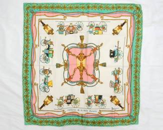 Bayeaux ‘Voitures de la Belle Epoque’ silk scarf