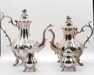The Winthrop Silverplate tea and coffee set by Reed & Barton