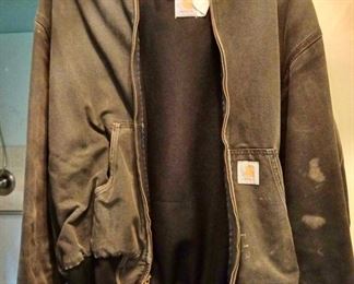 2XL Carhartt Black Hooded Jacket