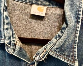 Carhartt Denim Button Up Long Sleeve Shirt