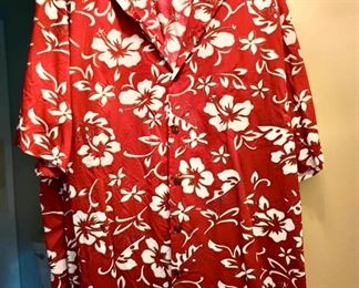 3XL The Hawaiian Original - Red & White Floral Hawaiian Shirt