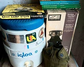 Igloo 2 Gallon Water Jug, In-Sink-Erator Badger 5 Food Waste Disposer, Coghlans Camp Stove Toaster