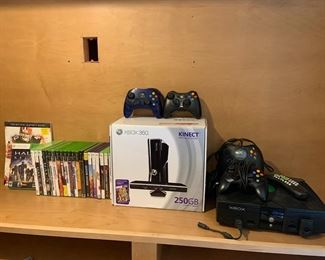 Xbox 360 Kinect & Controllers, Xbox & Controllers, Assortment of Xbox Games