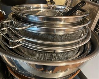 Stainless Steel Mixing Bowls, Stainless Steel Colander Set