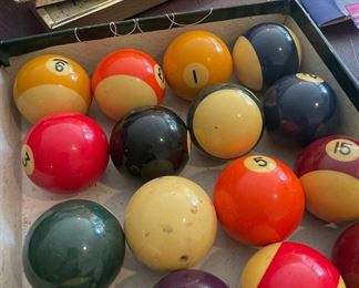Set of Pool Balls