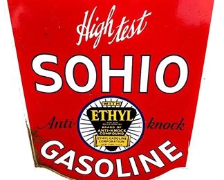 Sohio Gasoline Porcelain Sign