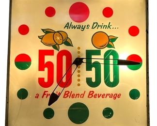 50:50 Light Up Clock