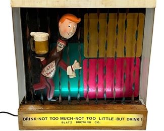 Blatz Running Waiter Motorized Sign