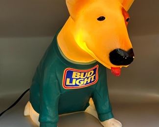 1980's Bud Light Spuds MacKenzie Light Up Dog