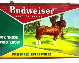 Budweiser Light Up Sign