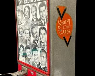 Hollywood Cards Coin-Op Vending Machine, Snappy Novelty Cards