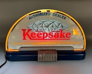 Keepsake Diamond Engagement and Wedding Rings Light-Up Sign