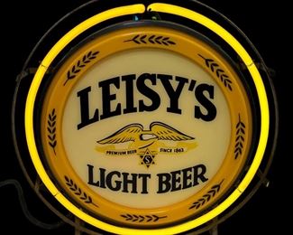 Leisy's Light Beer Neon Sign