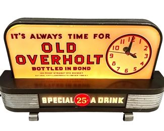 "It's Always Time For Old Everholt"  Light Up Clock