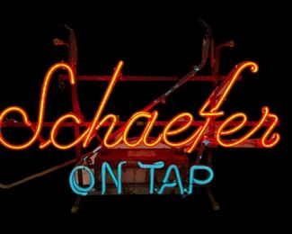 Schaefer On Tap Neon Sign